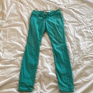 🟣Teal stretch jeans